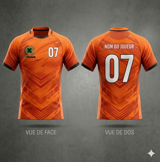 Maillot de rugby 100% sublimation, conception ultra résistante, maillot professionnel
