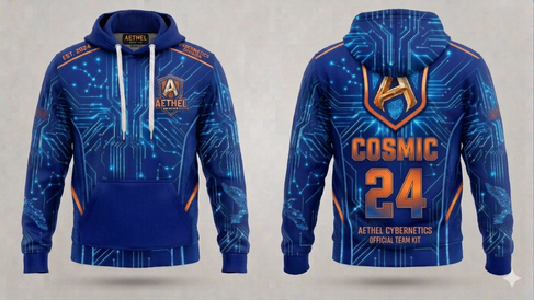 Sweat à capuche E-sport , fabrication Européenne, marquage par sublimation