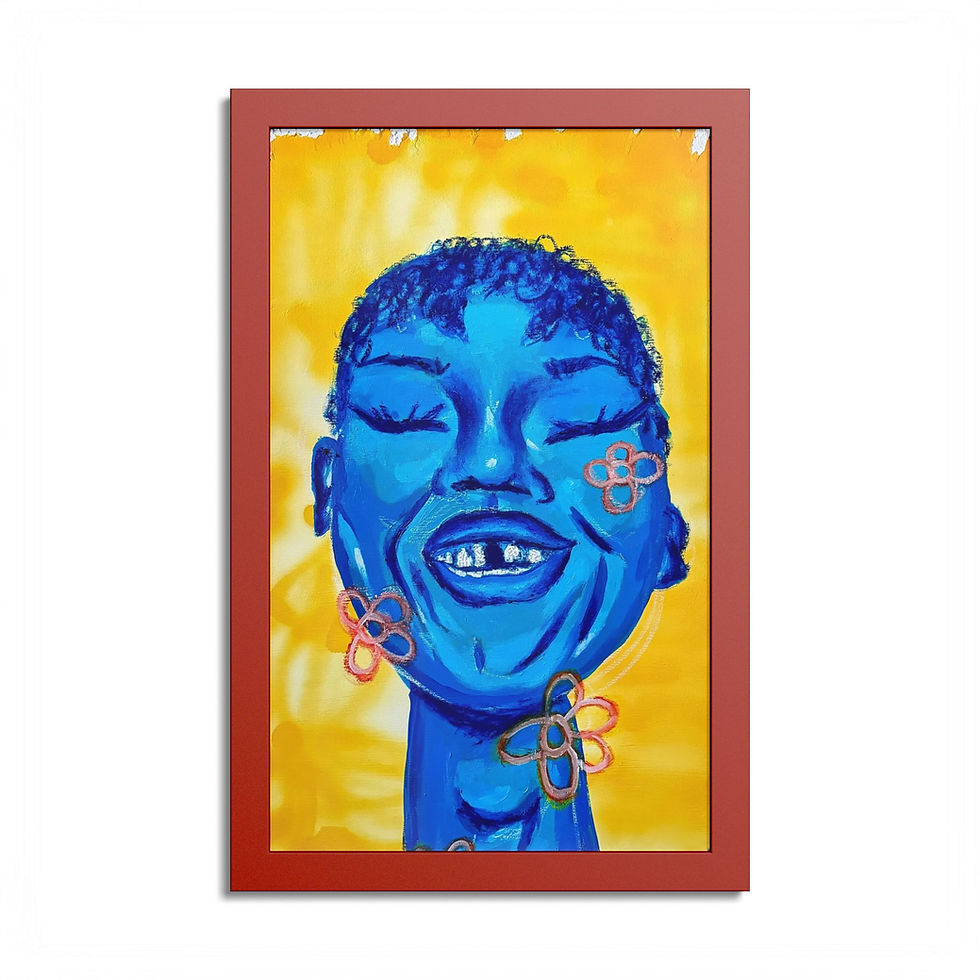Thumbnail: Blue Girl Magic Pt.2 Colored Framed