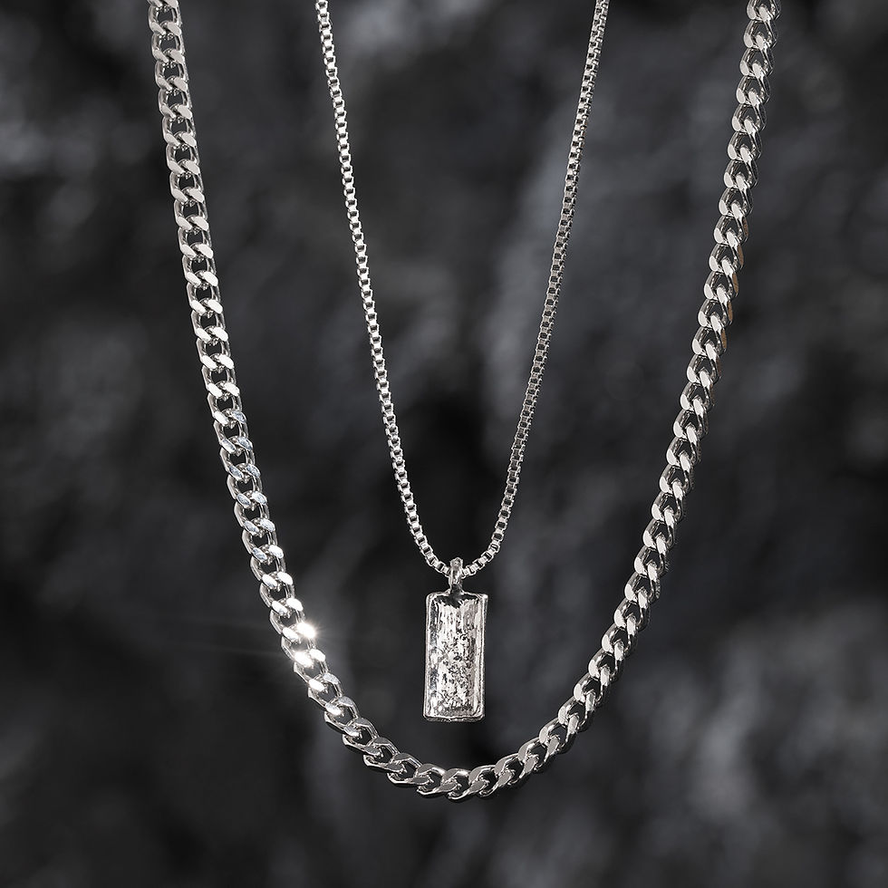 Thumbnail: Dual Layer Titan Chain Necklace