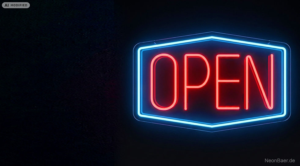 Open Neonschild