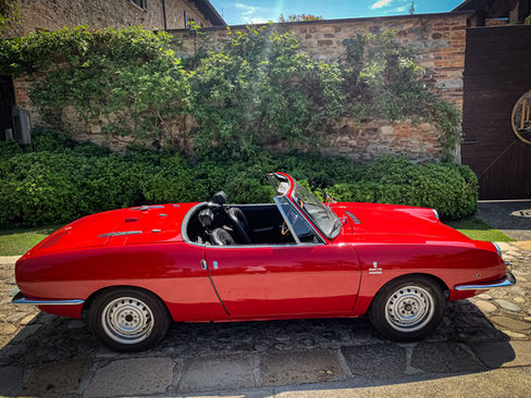 FIat 850 Spider Noleggio Auto Matrimonio Wedding Destination Italy Milano Como Lecco Monza