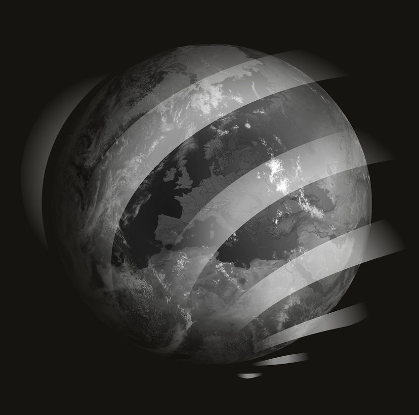 BANTS Planet Logo Black and White