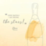 Champagne quote, The Blue Box Bar bright