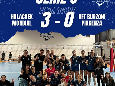 Serie C: HOLACHECK MONDIAL – BFT BURZONI PC 3-0 (25-11 25-19 25-22)