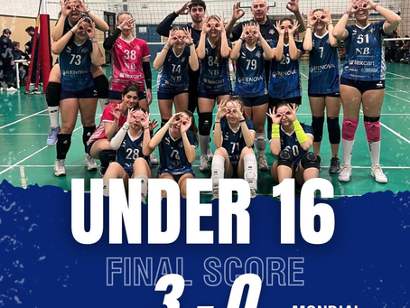 U16: Anderlini Blu - Mondial Renova 3-0