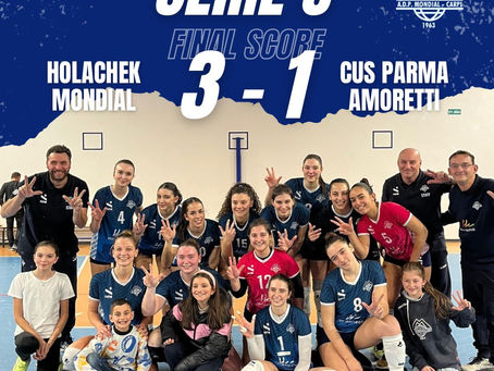 Serie C HOLACHECK MONDIAL – CUS PARMA AMORETTI 3-1