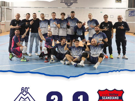 Serie C Maschile: RENOVA MONDIAL / VOLLEY SCANDIANO ASD 3 - 1