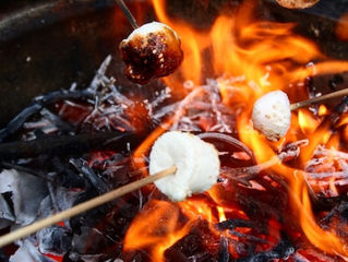 Camp fires for toasting Marshmallows at Kentmere Farm Pods