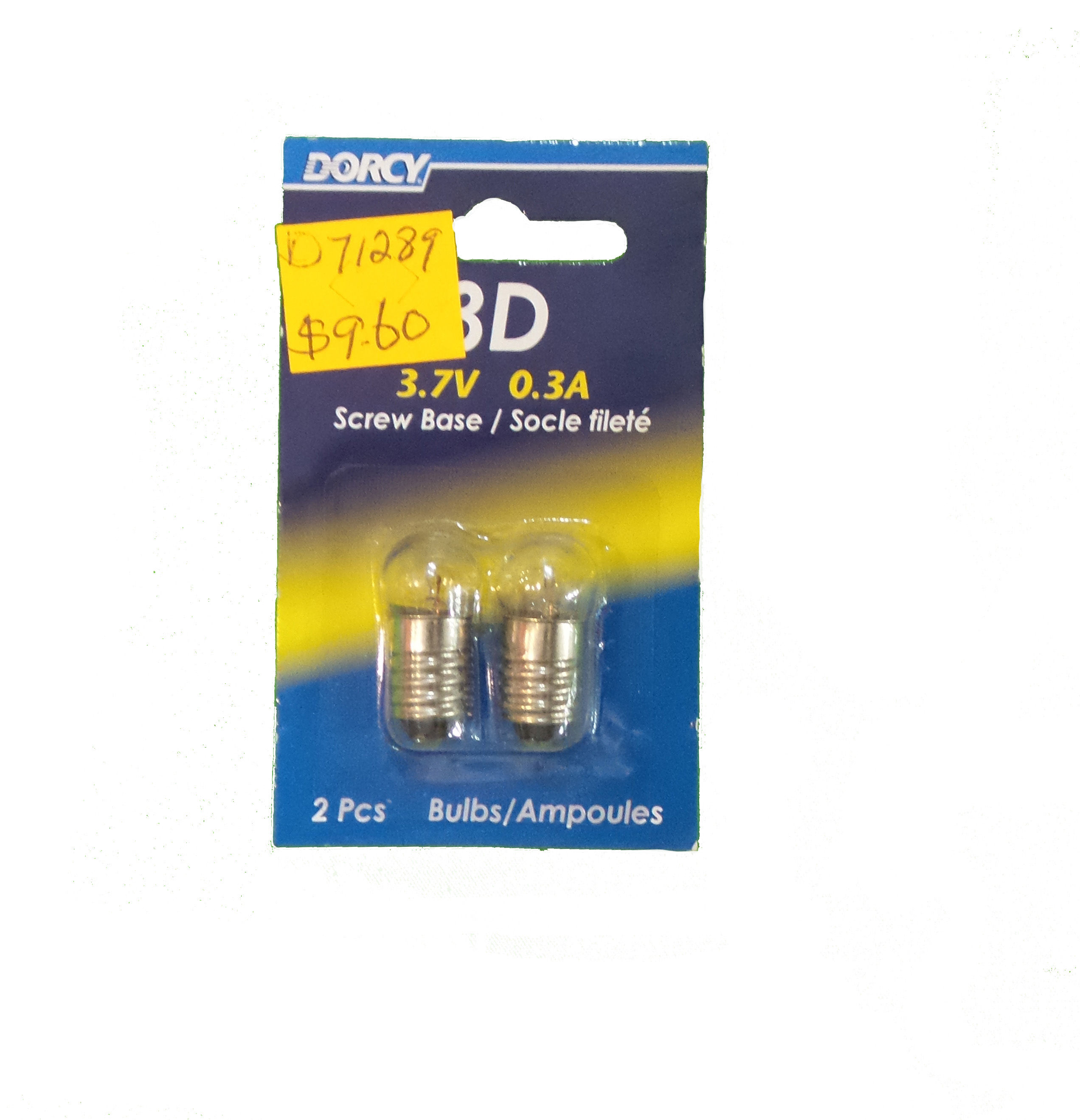 3D 3.7V 0.3A Bulbs