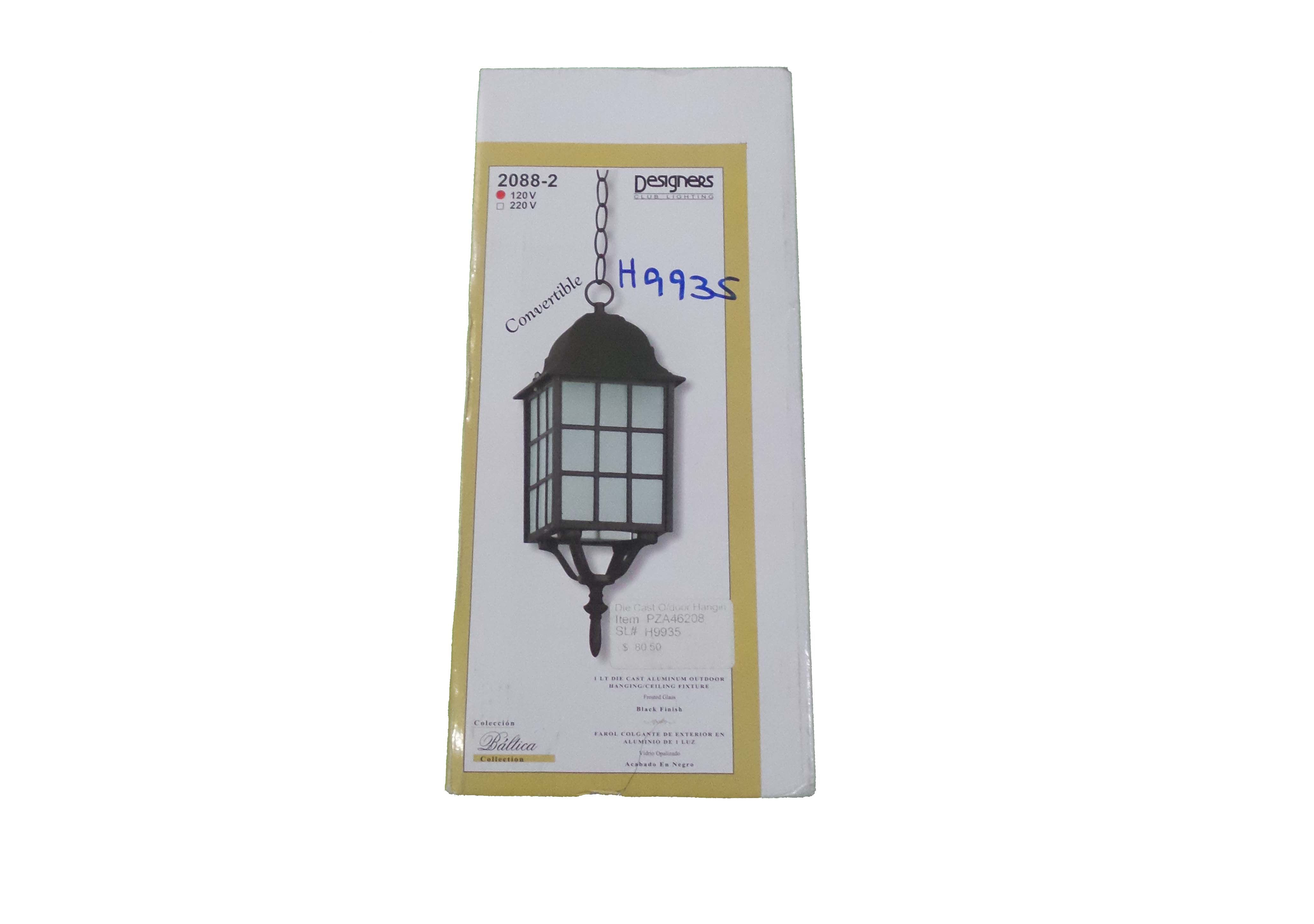 1Light Outdoor Hanging/ Ceiling Fixture