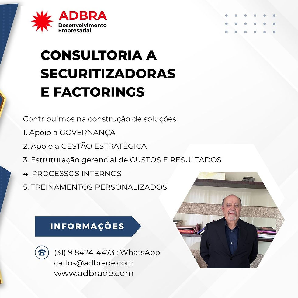 CONSULTORIA A SECURITIZADORAS E FACTORINGS