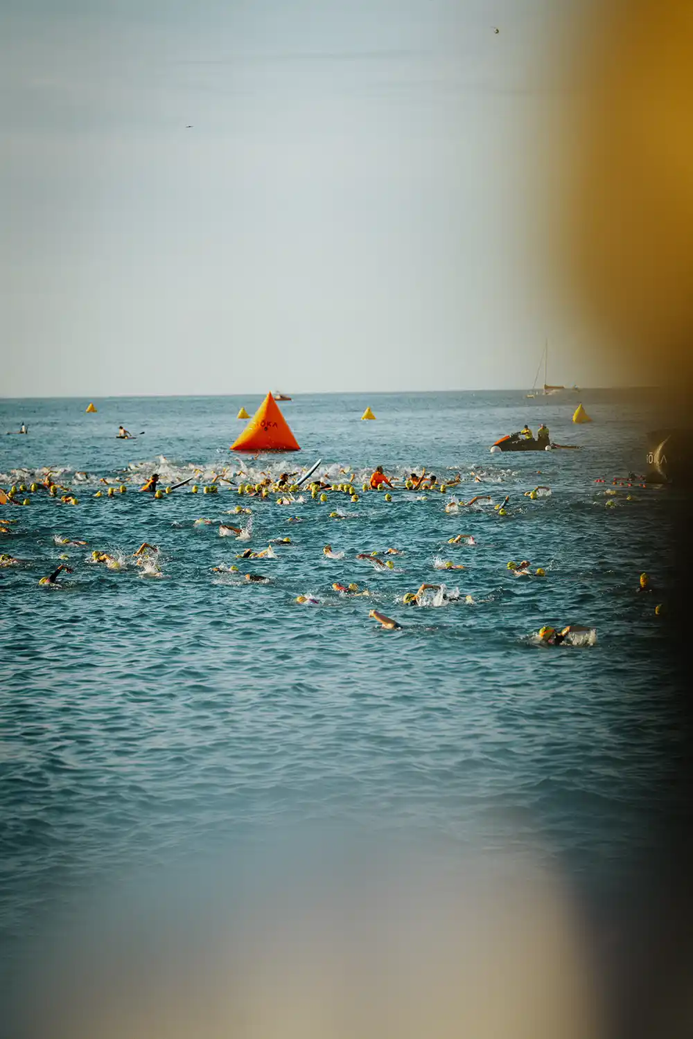 Schwimmstrecke beim Ironman Hawaii der Frauen