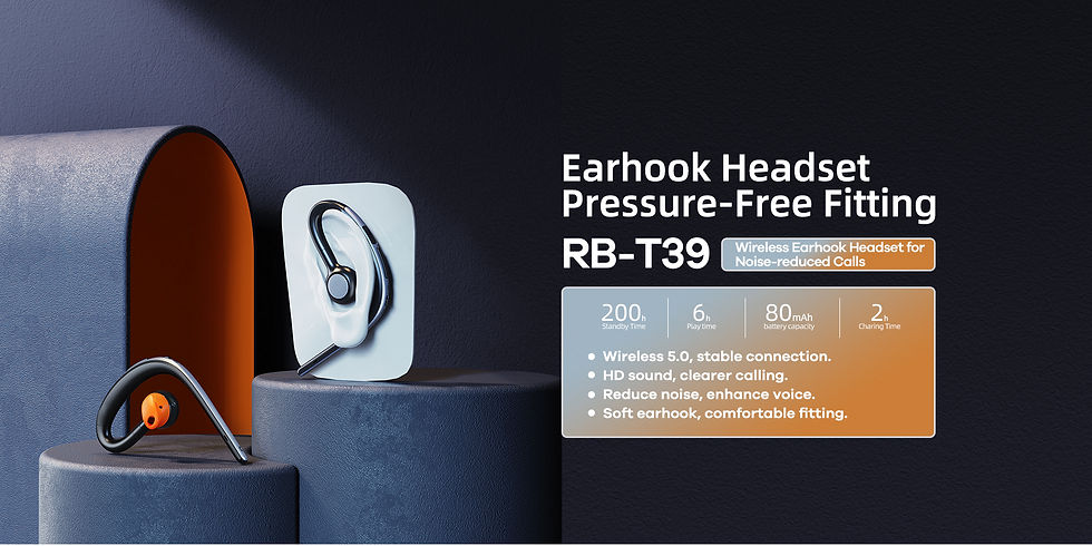Thumbnail: REMAX RB-T39 Ear-hook Headset