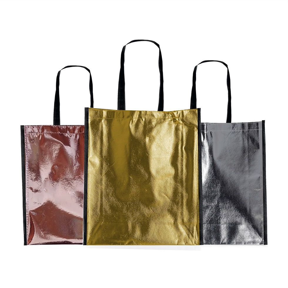 Miniatura: 12 Sacolas Metalizadas 35x40