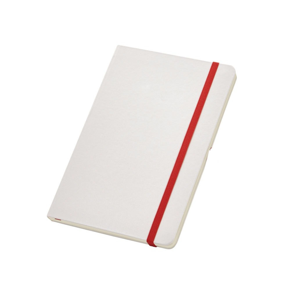 Caderno A6 com capa dura sintético e 80 folhas pautadas