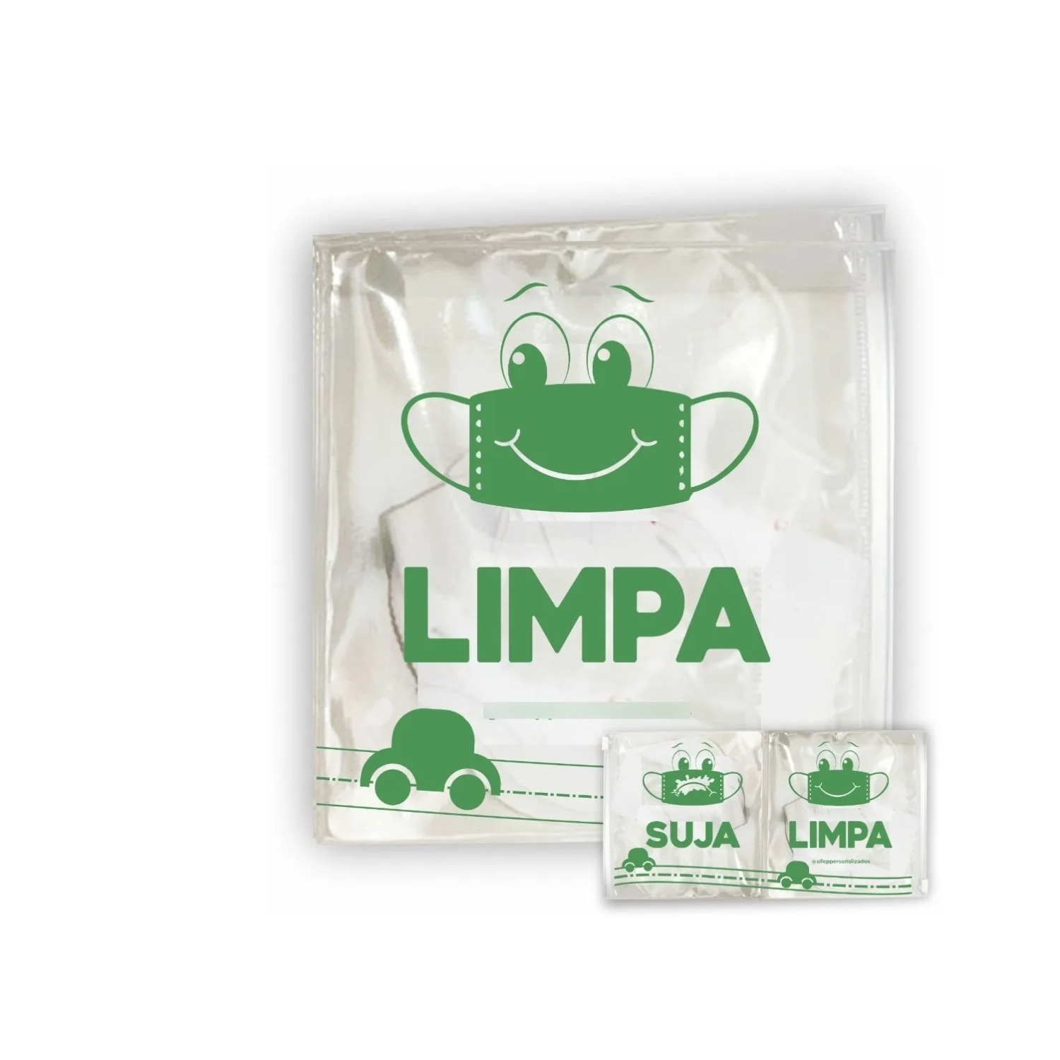 2 Porta Máscaras Infantil + 1 Adulto