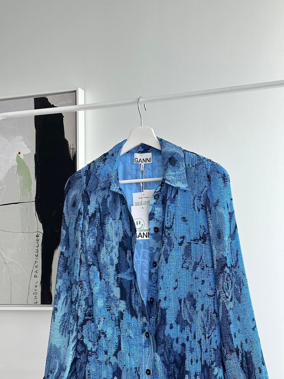 Thumbnail: GANNI PLACID BLUE DRESS
