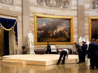 Due to extreme cold weather, Trump's swearing-in ceremony will be relocated to the Capitol Rotunda.