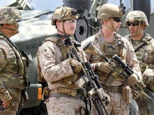 US Marines and California National Guard in LA.