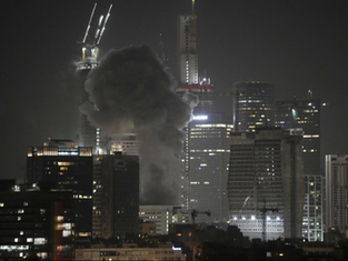 Air raid sirens have sounded across Israel and interceptions were visible overhead in Tel Aviv following an Iranian missile attack on the country. There were no immediate reports of casualties.