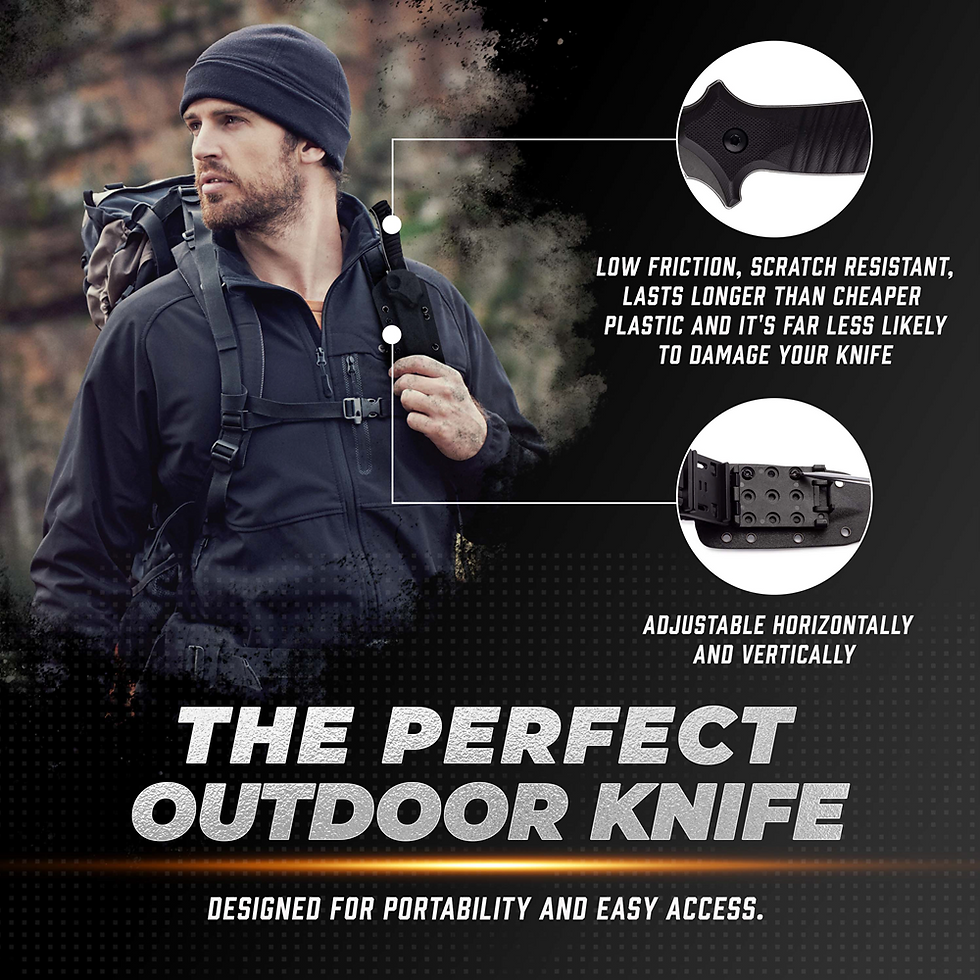 Thumbnail: OERLA OLK-D47 Fixed Blade Tactical knives with Kydex Sheath