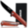 OERLA OLHW-D51 EDC Folding Pocket Knife 3.9" D2 Steel Blade with Rosewood Handle