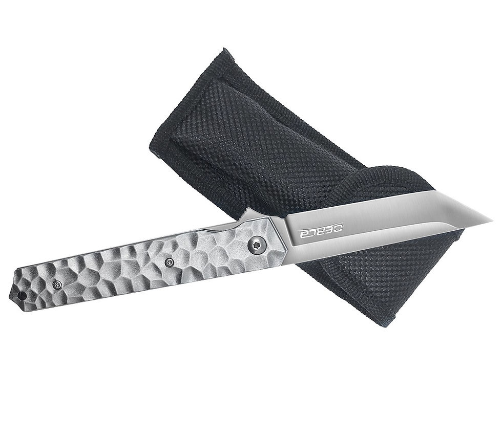 Thumbnail: OERLA EDC Pocket Folding Knife -3.54" Blade - 5Cr13Mov steel (Silver)