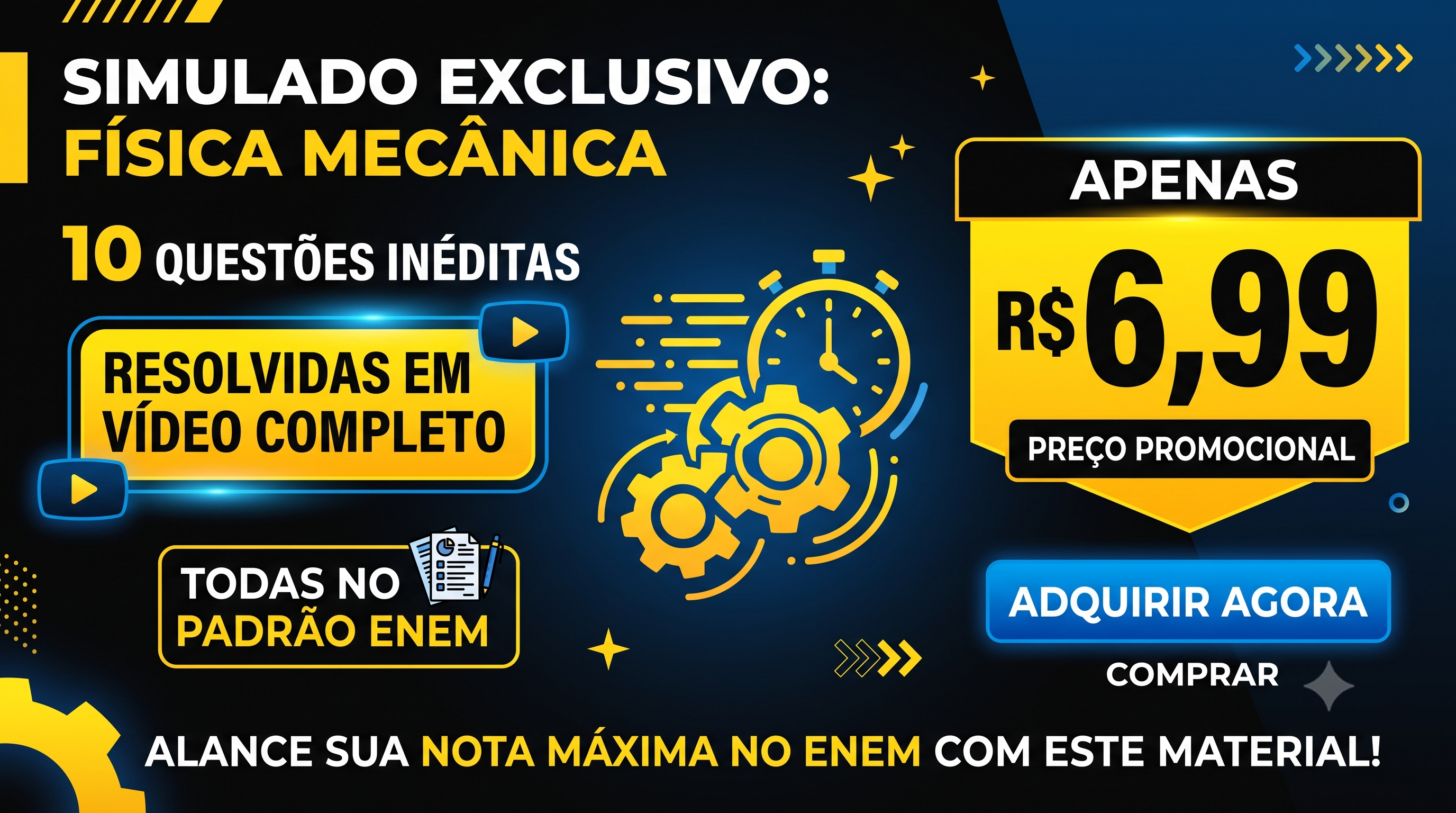 SIMULADO FÍSICA ENEM - mecânica