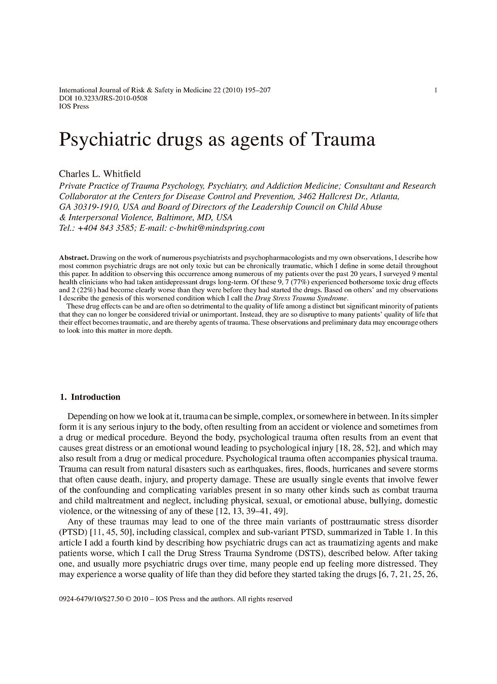 Psych Drugs as Agents of Trauma-2