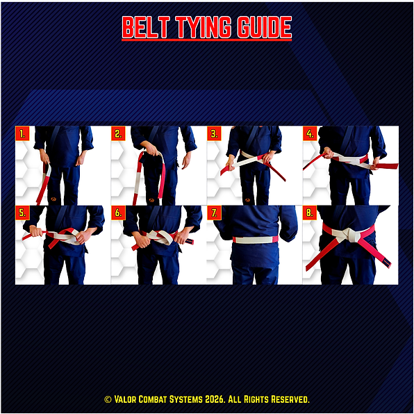 VALOR COMBAT SYSTEMS BELT TYING GUIDE