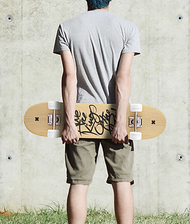 Skater With Longboard