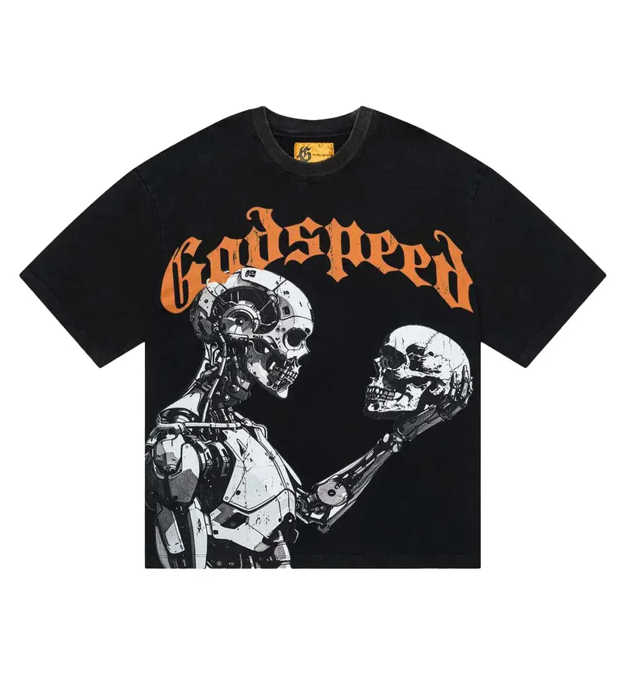GODSPEED MAN VS AI TEE BLACK