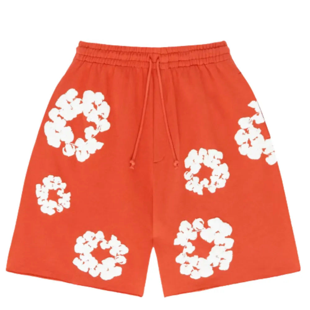 Denim Tears The Cotton Wreath Shorts Orange