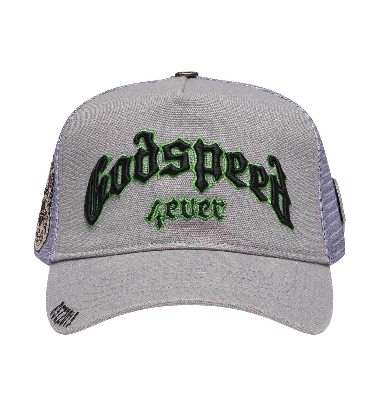 GODSPEED FOREVER TRUCKER HAT GREY/GREEN