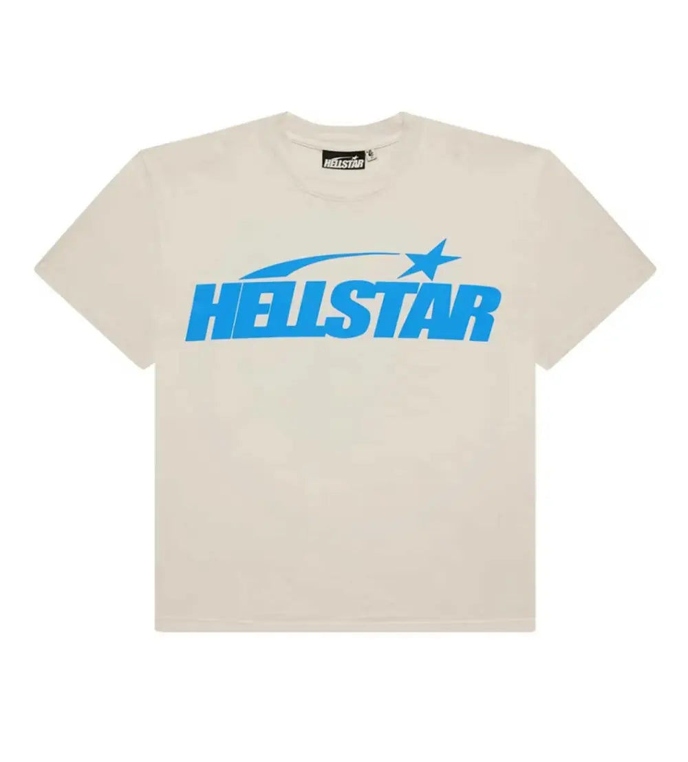 Hellstar Classic Logo Gel Tee Cream/Blue