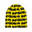 Thumbnail: SP5DER FUZZY LOGO SKULLY BEANIE YELLOW/BLACK