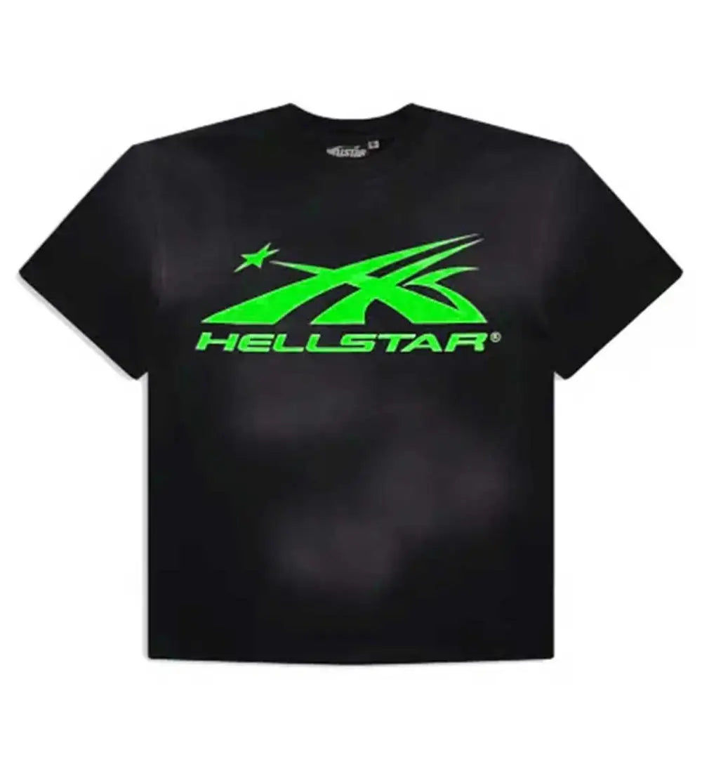 Hellstar Sport Logo Gel Tee Black/Green