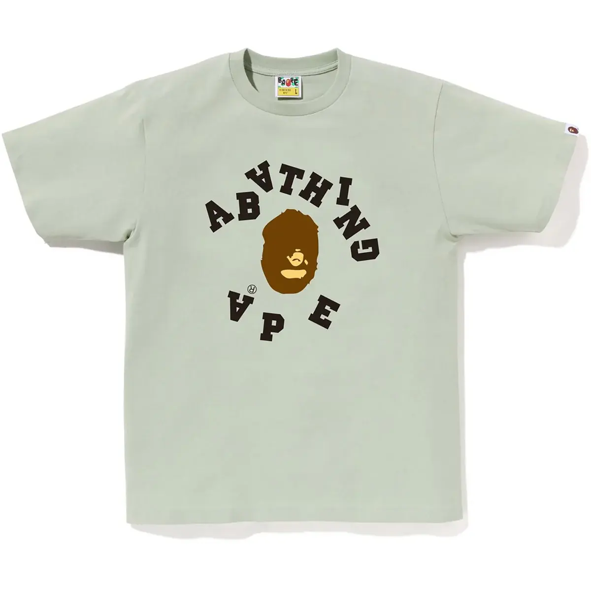 BAPE BROKEN COLLEGE TEE MENS
