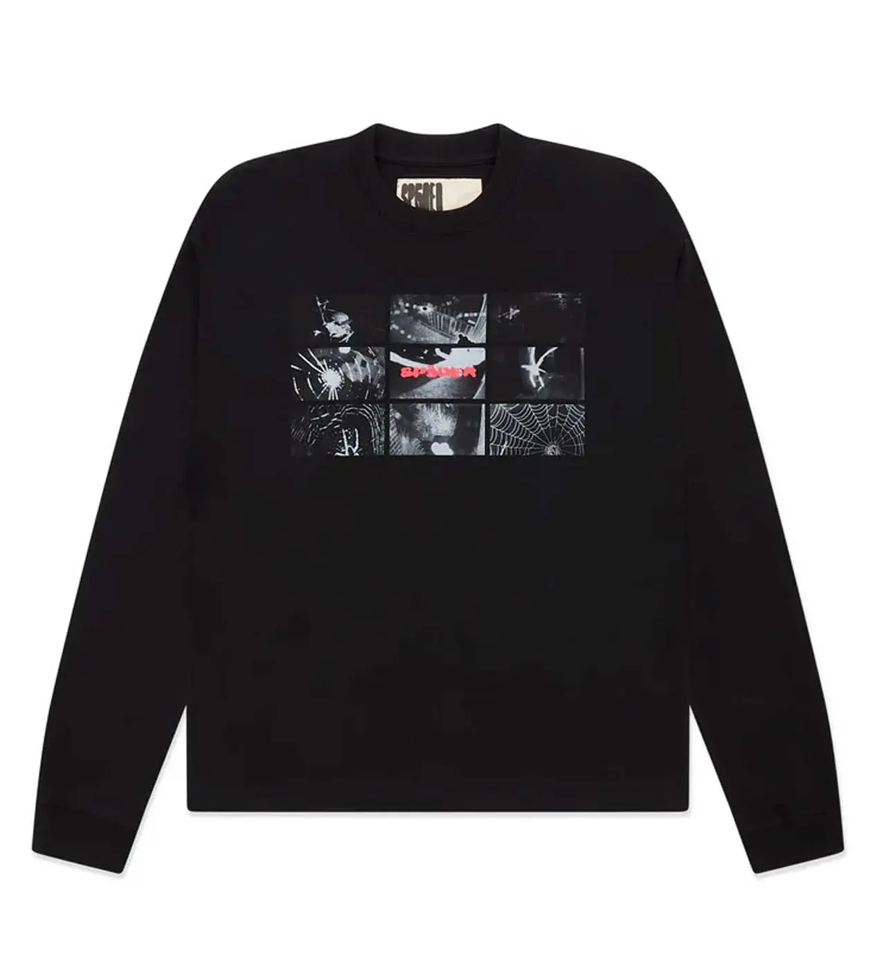SP5DER WEB MONITOR L/S TEE HW BLACK