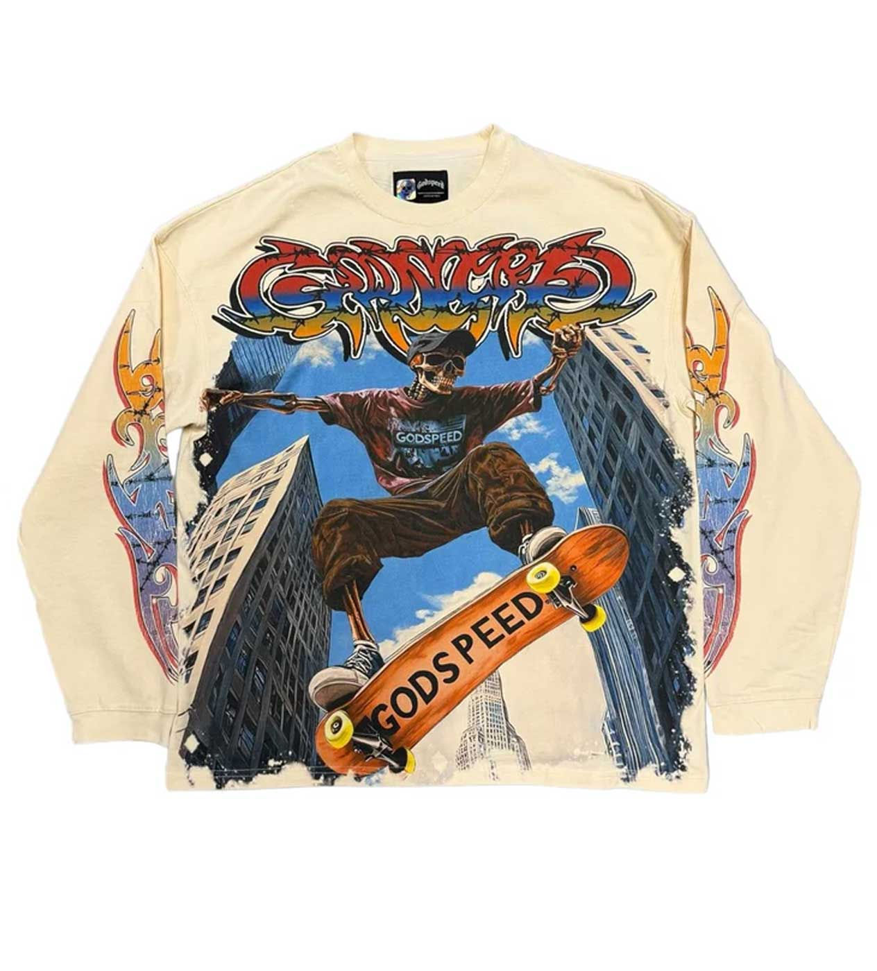 GODSPEED OLLIE L/S TEE BONE