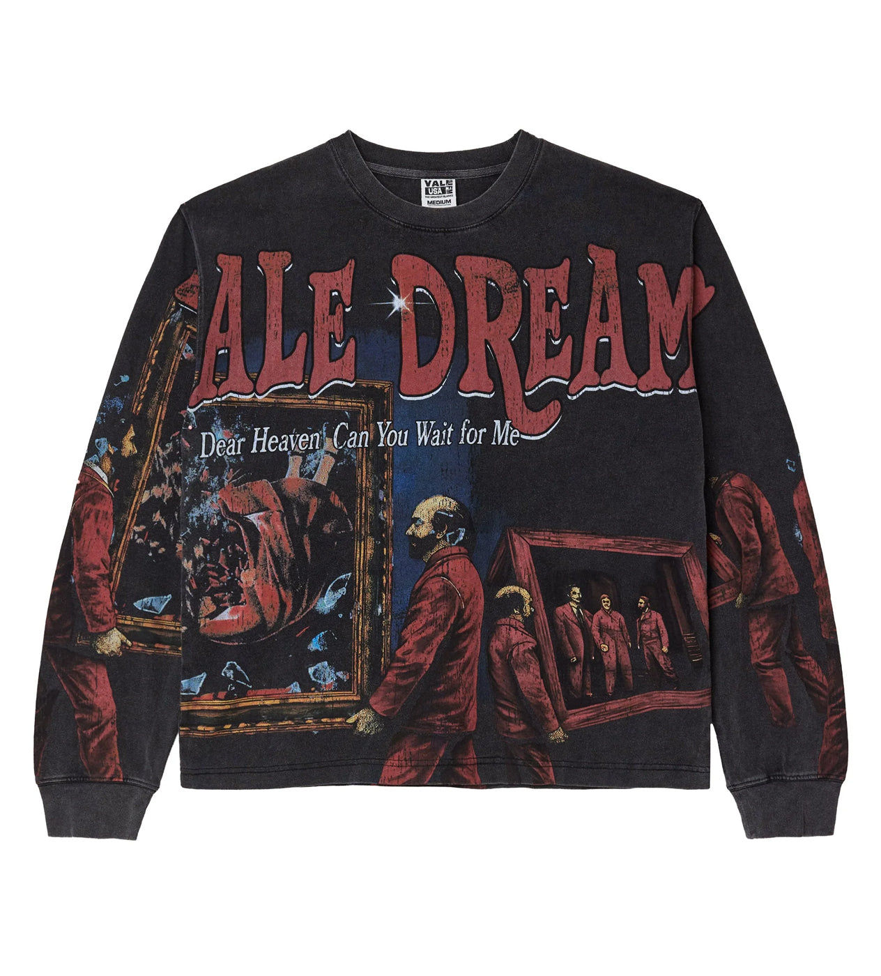 VALE FOREVER DEAR HEAVENS L/S TEE BLACK