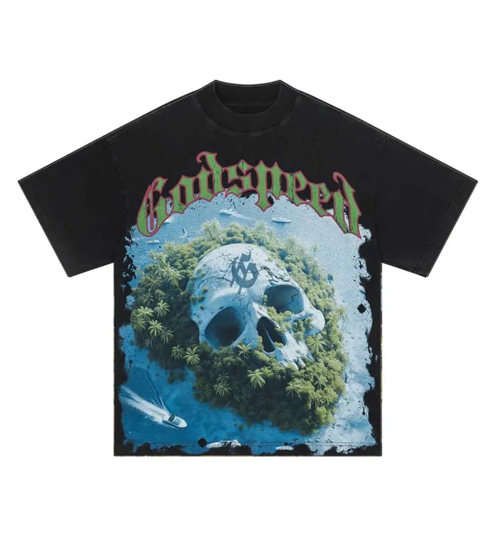 Godspeed Private Island Tee Black
