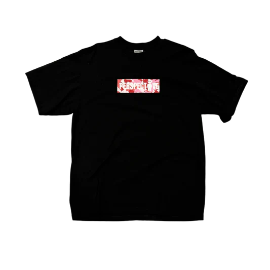 Perspective Box Logo Tee (Black/Pink)