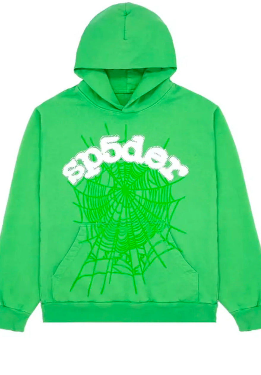 Sp5der Web Hoodie Slime Green