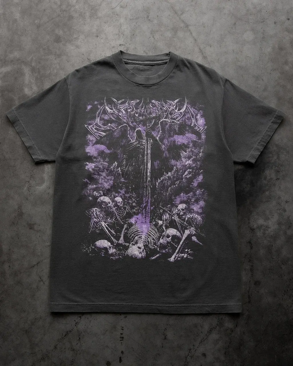 Knight & Skull Graveyard Graphic T-shirt