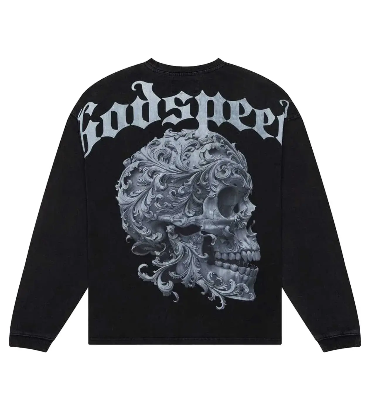 GODSPEED GRAIL L/S TEE WASHED GREY