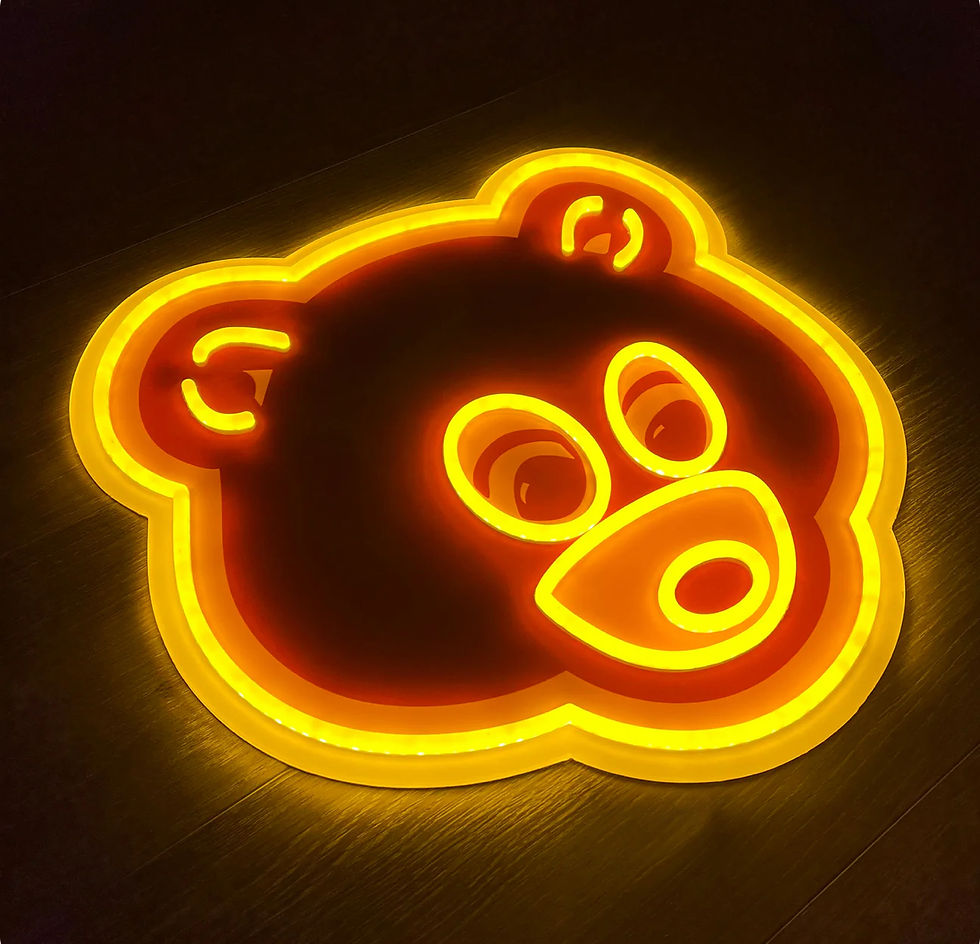 Thumbnail: College Dropout Bear Neon Sign
