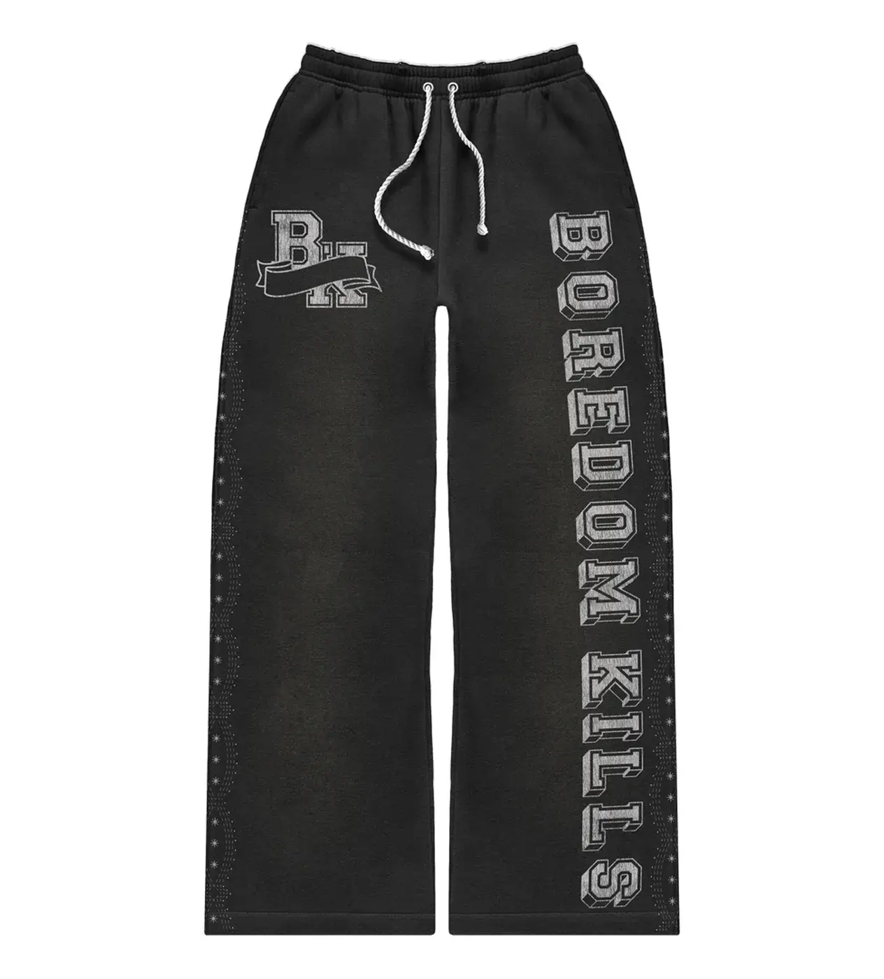 BOREDOM KILLS COLLEGIATE SWEATS BLACK