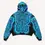 Thumbnail: Skeleton Glow Print Slant Pockets Hoodie